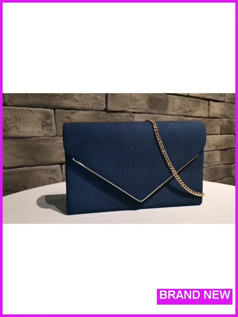 Women's Evening Clutch Purse with Detachable Chain, Formal Party Handbag, Faux